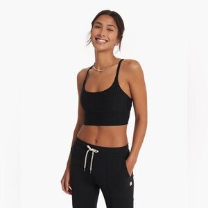 Vuori Long Line Elevation Bra - Black Heather